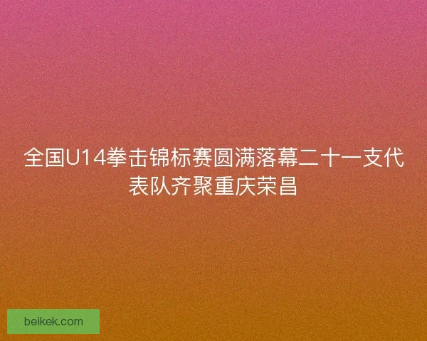全国U14拳击锦标赛圆满落幕二十一支代表队齐聚重庆荣昌